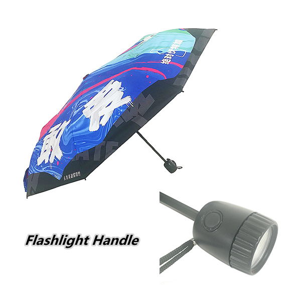 Flashlight Handle Campact Umbrella